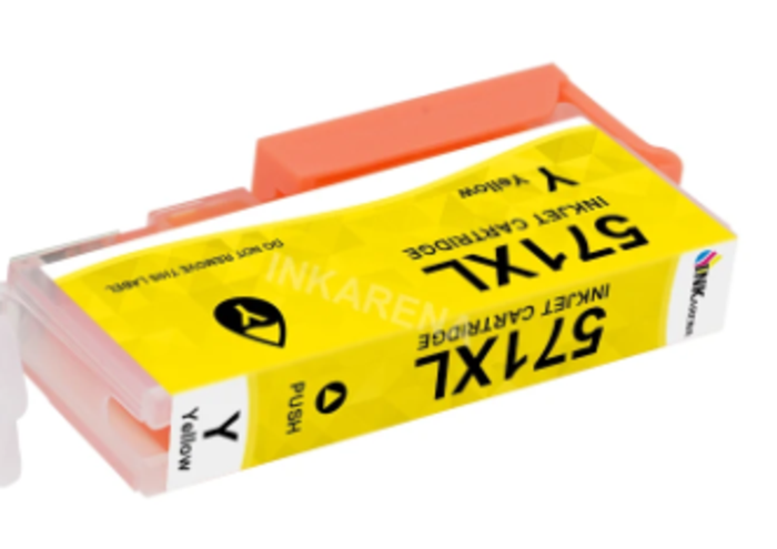 ⁦ראש דיו צהוב תואם Canon CLI-571 YXL⁩ – תמונה ⁦1⁩