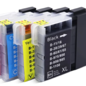 סט 4 ראשי דיו תואמים BROTHER LC1100