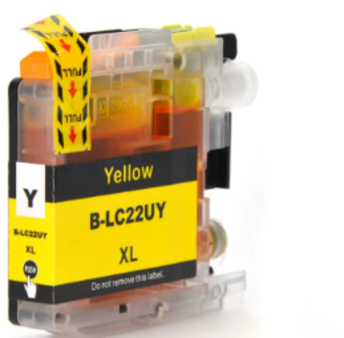 ⁦ראש דיו תואם צהוב BROTHER LC22U⁩ – תמונה ⁦1⁩