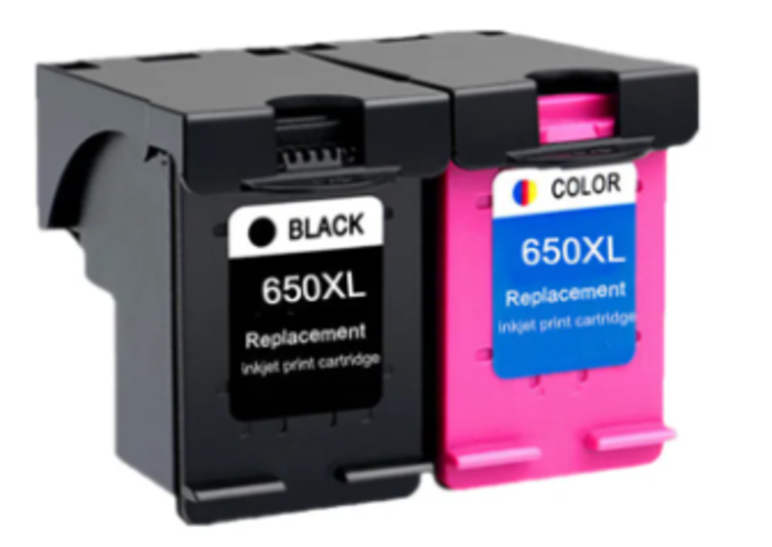 ⁦סט 2 ראשי דיו תואמים HP 650XL CZ102AE+CZ101AE⁩ – תמונה ⁦1⁩