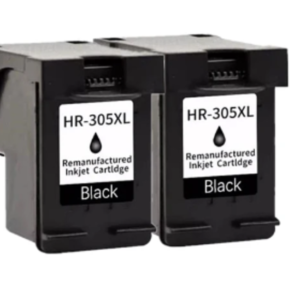 זוג ראשי דיו תואמים שחורים HP 305XL