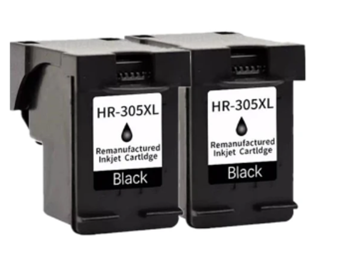 ⁦זוג ראשי דיו תואמים שחורים HP 305XL⁩ – תמונה ⁦1⁩