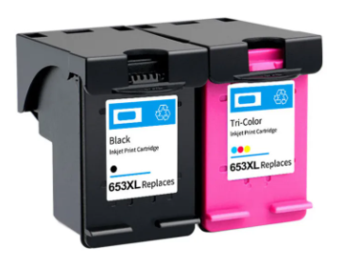 ⁦סט ראשי דיו תואמים(653) HP 3YM75AE+3YM74AE⁩ – תמונה ⁦1⁩