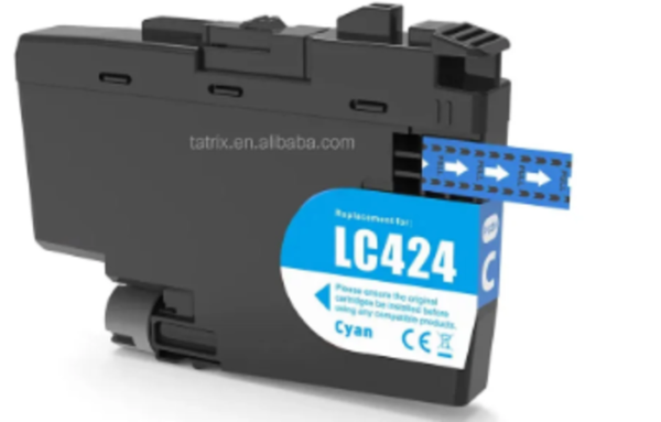 ראש דיו כחול תואם Brother LC424C ברדר