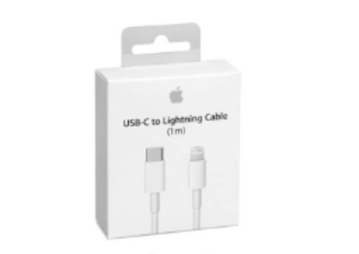 ⁦כבל הטענה TYPE C TO IPHONE אייפון מקורי לבן⁩ – תמונה ⁦1⁩