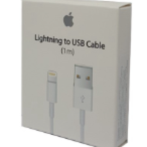 כבל הטענה מקורי אפל לבן USB TO LIGHTNING