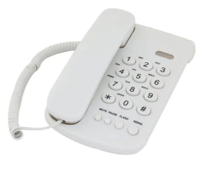 טלפון ביתי לבן HYUNDAI 2400B