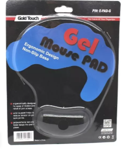 פד ארגונומי עם כרית ג’ל לעכבר (שחור) GOLDTOUCH