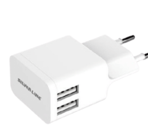 מטען קיר לאיפון SWC244 2.4A 2USB לS