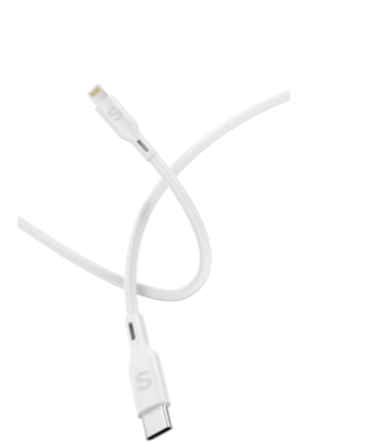 כבל Type-C to Lightning 20W TPE silver line