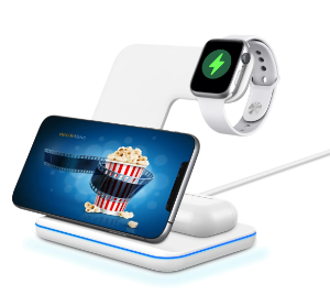 מטען אלחוטי MQIW505 15W 3IN1 לבן Miracase