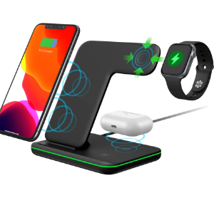 מטען אלחוטי MQIW505 15W 3IN1 שחור Miracase