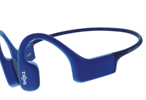 אוזניות ספורט עצםMP3+שחיה SHOKZ OPENSWIM צבע כחול