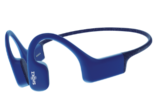 אוזניות ספורט עצםMP3+שחיה SHOKZ OPENSWIM צבע כחול