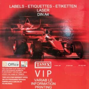 מדבקות למדפסת לייזר 25 יח" בחבילה