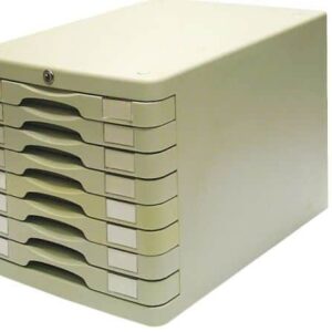 ארגז 8 מגירות A4 עם מנעול