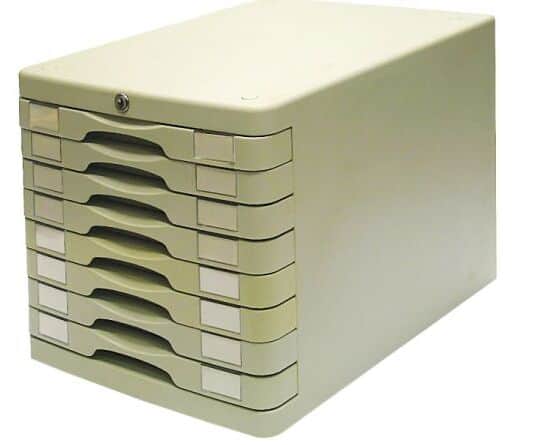 ארגז 8 מגירות A4 עם מנעול