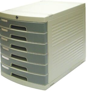 ארגז 6 מגירות פוליו עם מנעול