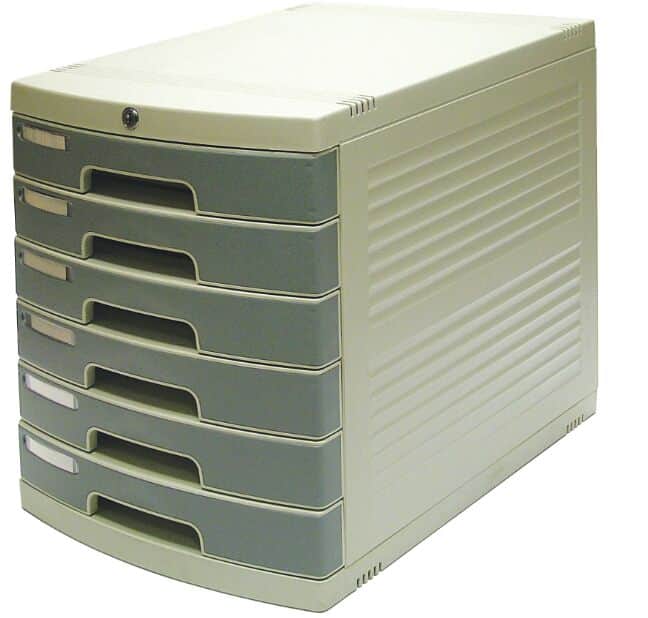 ⁦ארגז 6 מגירות פוליו עם מנעול⁩ – תמונה ⁦1⁩