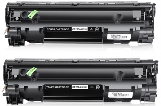 זוג טונרים מקוריים שחורים HP 285AD