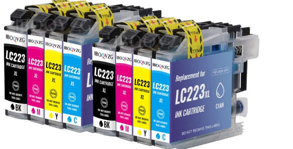 2 סטים ראשי דיו תואמים BROTHER LC223XL