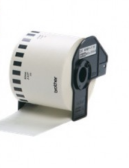 גליל סרט תואםתוויות נייר רציף Brother - שחור על לבן, רוחב 62 מ``מ BROTHER DK22205