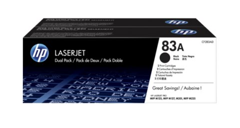 זוג טונרים מקורים HP CF283AD