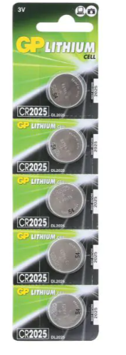 5 סוללות ליתיום CR2025 GPPBL2025155