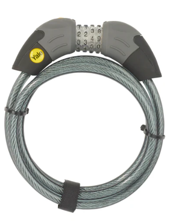מנעול אופניים - כבל קוד YALE 90200202
