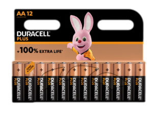 סט 12 סוללות DURACELL PLUS 100% AAA