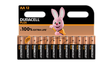 סט 12 סוללות DURACELL PLUS 100% AAA