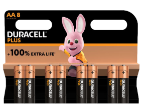 סט 8 סוללות Duracell Plus AA