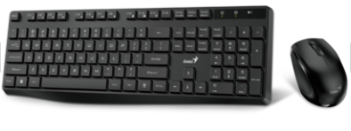 סט מקלדת ועכבר אלחוטי שקטים Genius KM-8206S