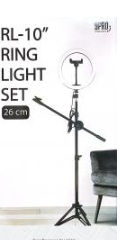 רינגים ring light set 10 inch שחור