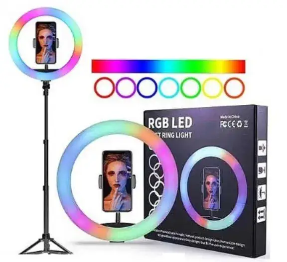 רינגים רינג 16 אינץ RGB (MJ38) שחור