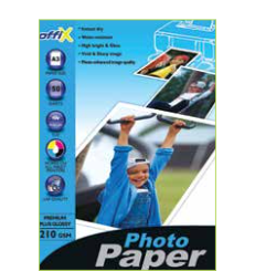 נייר פוטו גלוסי (מבריק) להזרקת דיו 180 גר