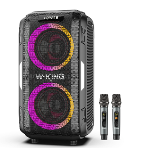 בידורית קריוקי T9 Pro+ 2 מיקרופונים אלחוטיים W-king