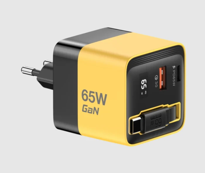 ⁦מטען קיר עם כבל נשלף MIRACASE MWC65RC⁩ – תמונה ⁦1⁩