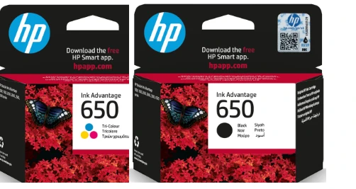 סט ראשי דיו מקוריים HP 650 CZ102AE +CZ101AE