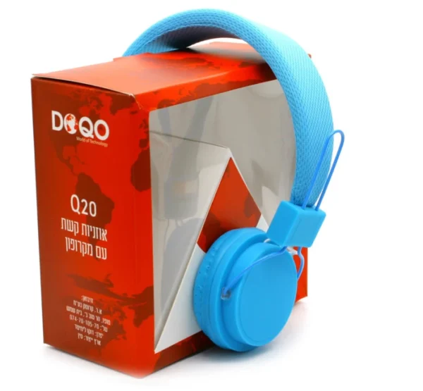 אזניות קשת עם מיקרפון חיבור AUX