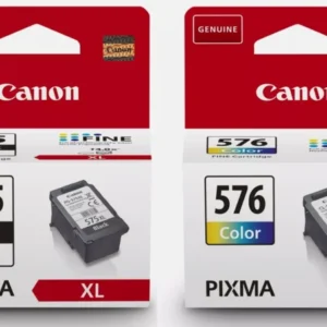 זוג ראשי דיו מקוריים Canon PG575XL + CL576XL קנון