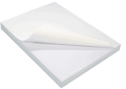 מדבקות למדפסת A4 לבנות 200 דפים מחולק ל 2