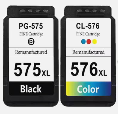 זוג ראשי דיו תואם CANON PG575XL+CL576XL קנון